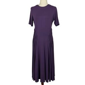Universal Standard Dress Size 2XS 6-8 Deep Purple Devi Liquid Jersey Midi